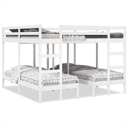 Giroletto Castello Triplo Bianco 200x200/80x200cm Massello Pino | homemem39
