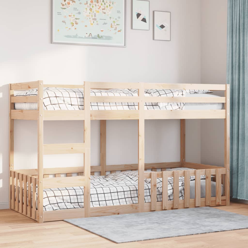 Letto a Castello 90x200 cm in Legno Massello di Pino | homemem39