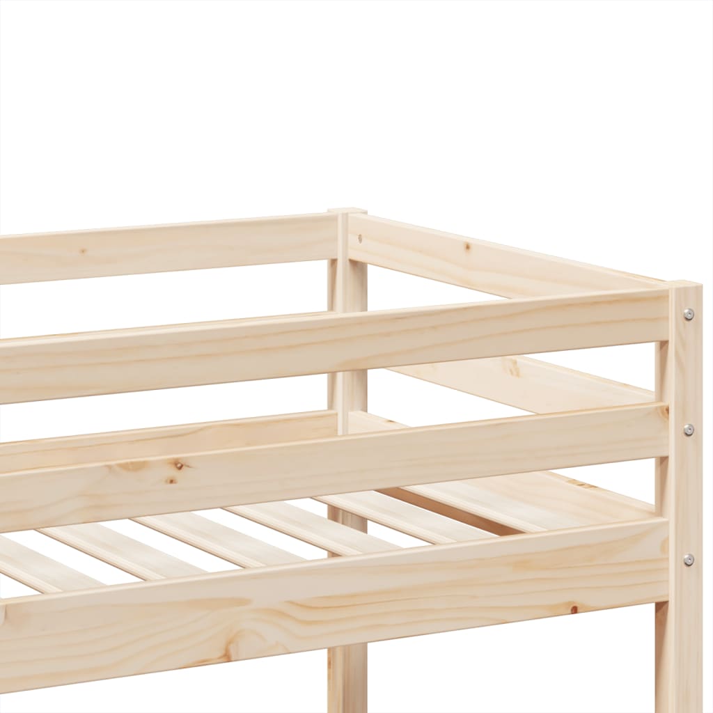 Letto a Castello 90x190 cm in Legno Massello di Pino