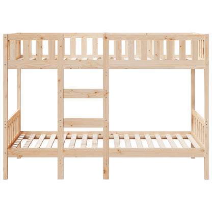 Letto a Castello 80x200 cm in Legno Massello di Pino - homemem39