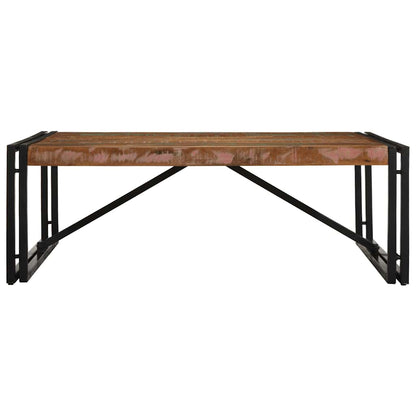 Tavolino Salotto Multicolore 100x100x35 cm Legno Recupero | homemem39