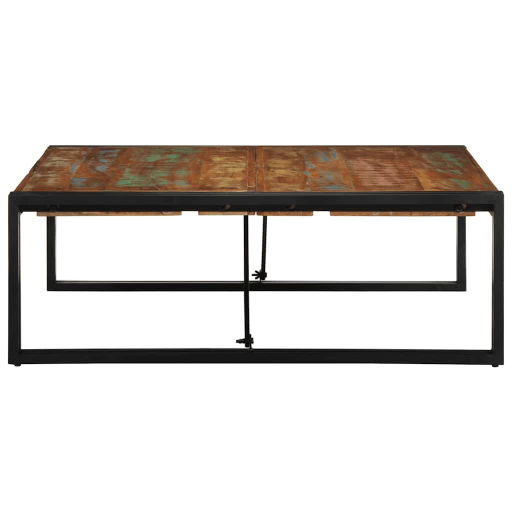 Tavolino Salotto Multicolore 100x100x35 cm Legno Recupero | homemem39