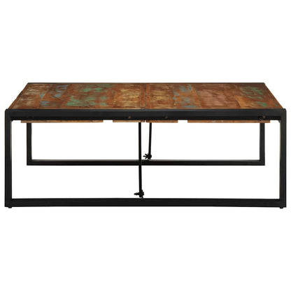 Tavolino Salotto Multicolore 100x100x35 cm Legno Recupero | homemem39