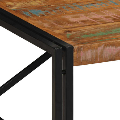 Tavolino Salotto Multicolore 100x100x35 cm Legno Recupero | homemem39