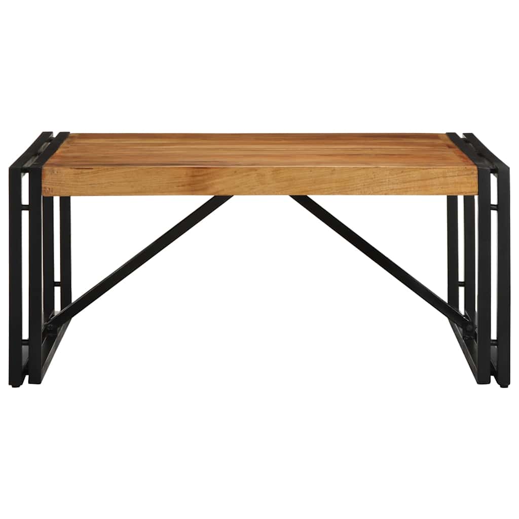 Tavolino Salotto 80x80x35 cm Legno Massello di Acacia | homemem39
