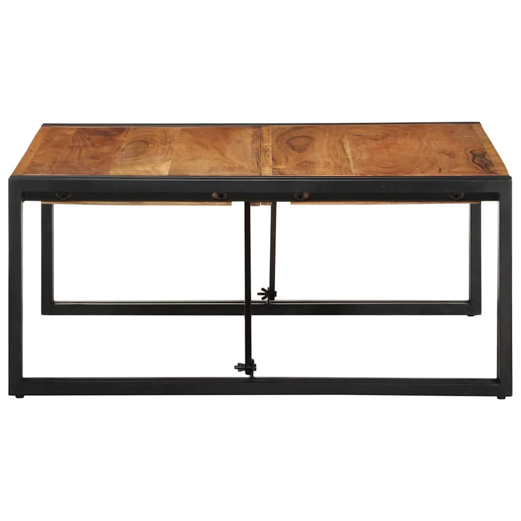 Tavolino Salotto 80x80x35 cm Legno Massello di Acacia | homemem39