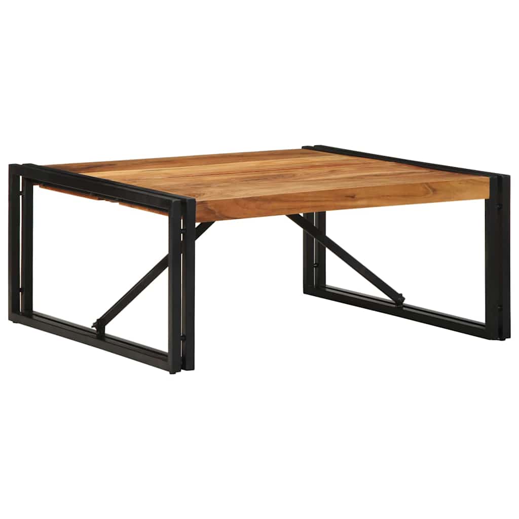 Tavolino Salotto 80x80x35 cm Legno Massello di Acacia | homemem39