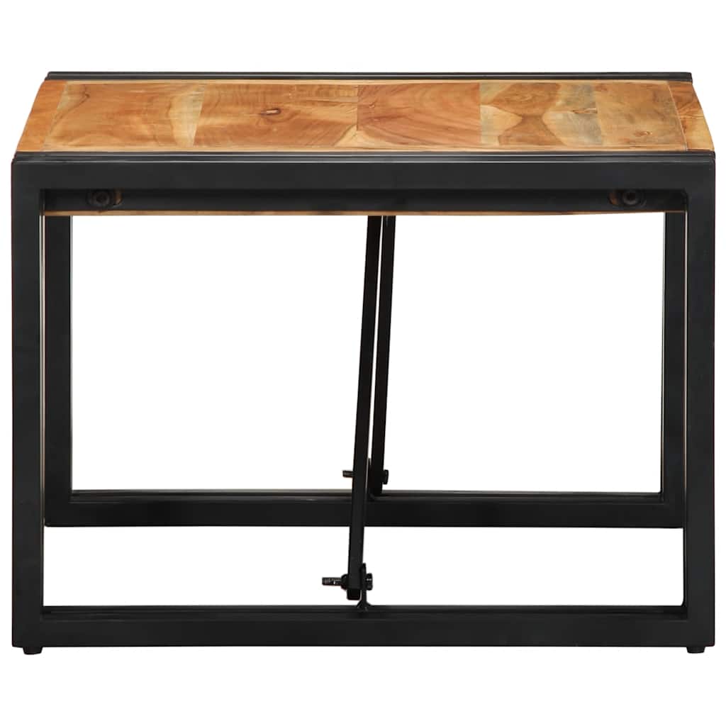 Tavolino da Caffè 50x50x35 cm Legno Massello di Acacia | homemem39