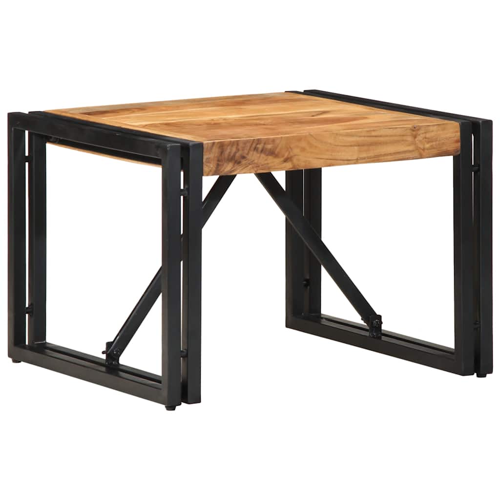 Tavolino da Caffè 50x50x35 cm Legno Massello di Acacia | homemem39