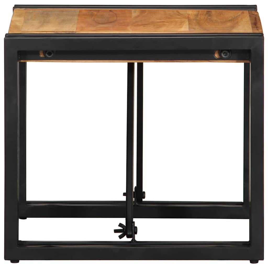 Tavolino da Salotto 40x40x35 cm in Legno Massello di Acacia | homemem39