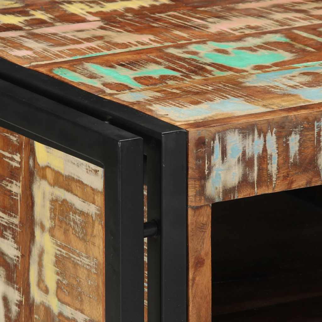 Comodino 40x40x59 cm in Legno Massello di Recupero