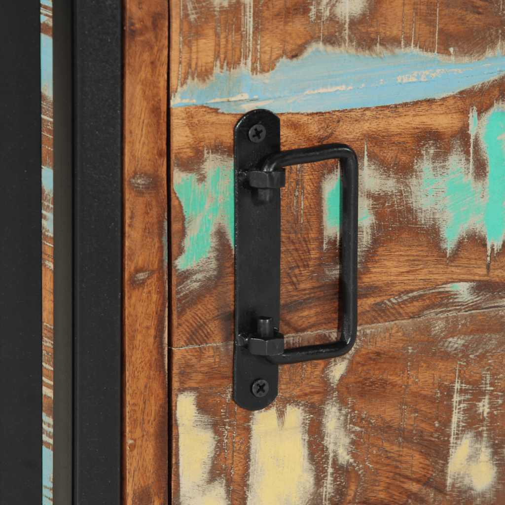 Comodino 40x40x59 cm in Legno Massello di Recupero - homemem39