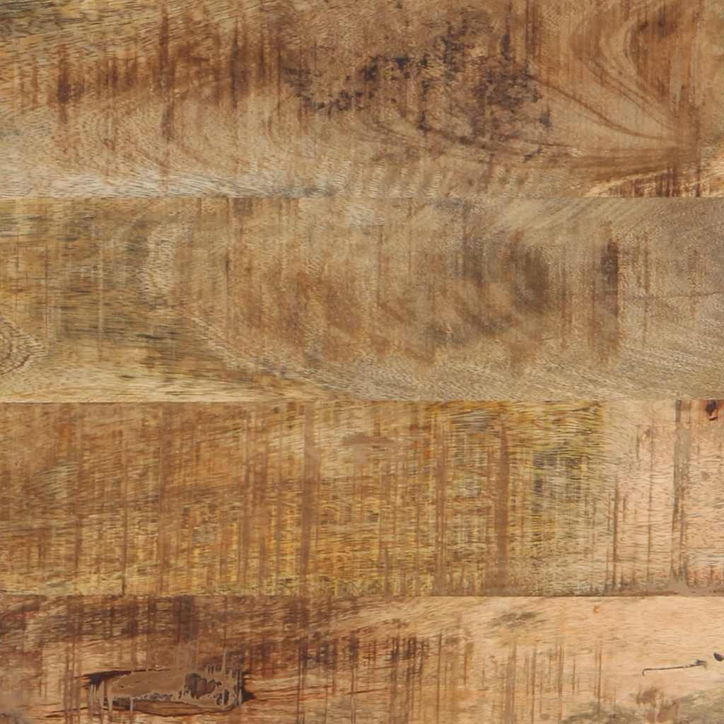 Comodini 2 pz 40x40x50 cm in Legno Massello di Mango Grezzo - homemem39