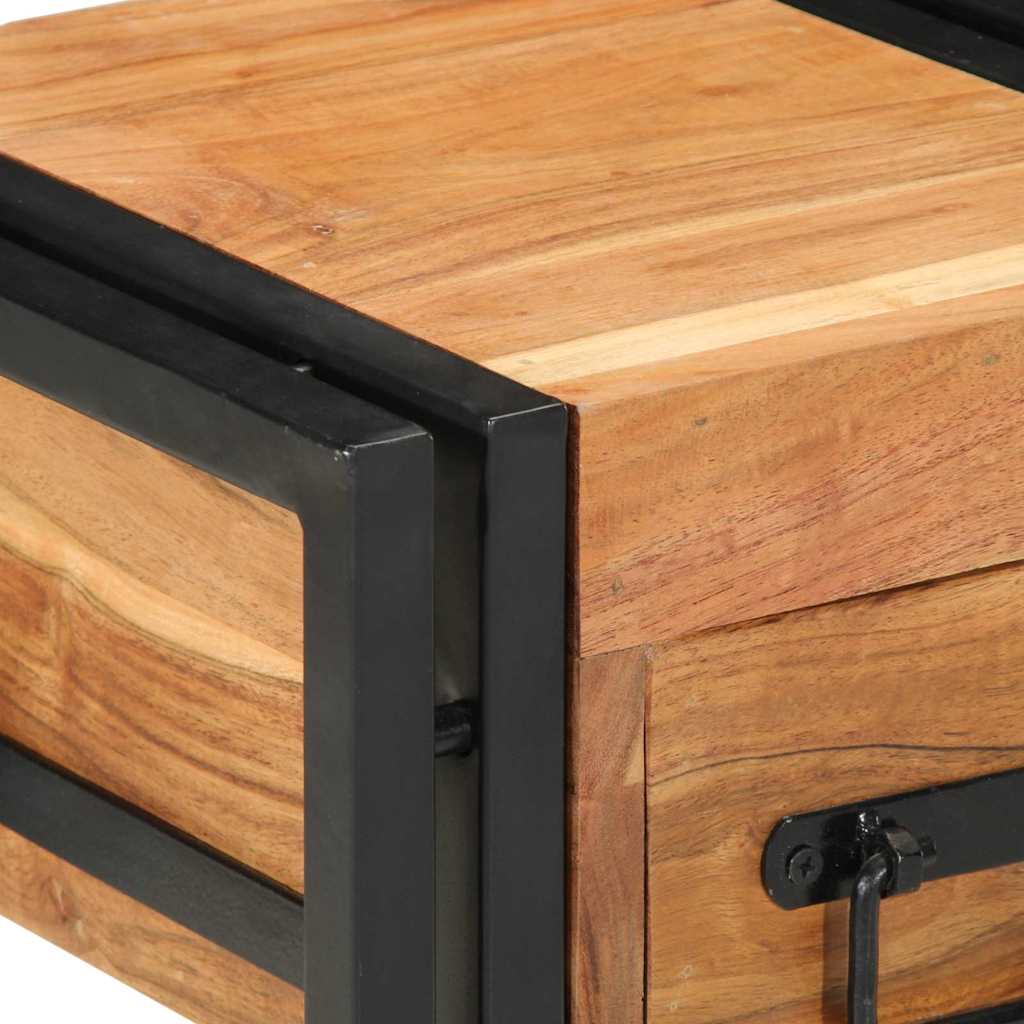 Armadio da Notte con cassetto 2 pcs Marrone 30 x 30 x 40 cm