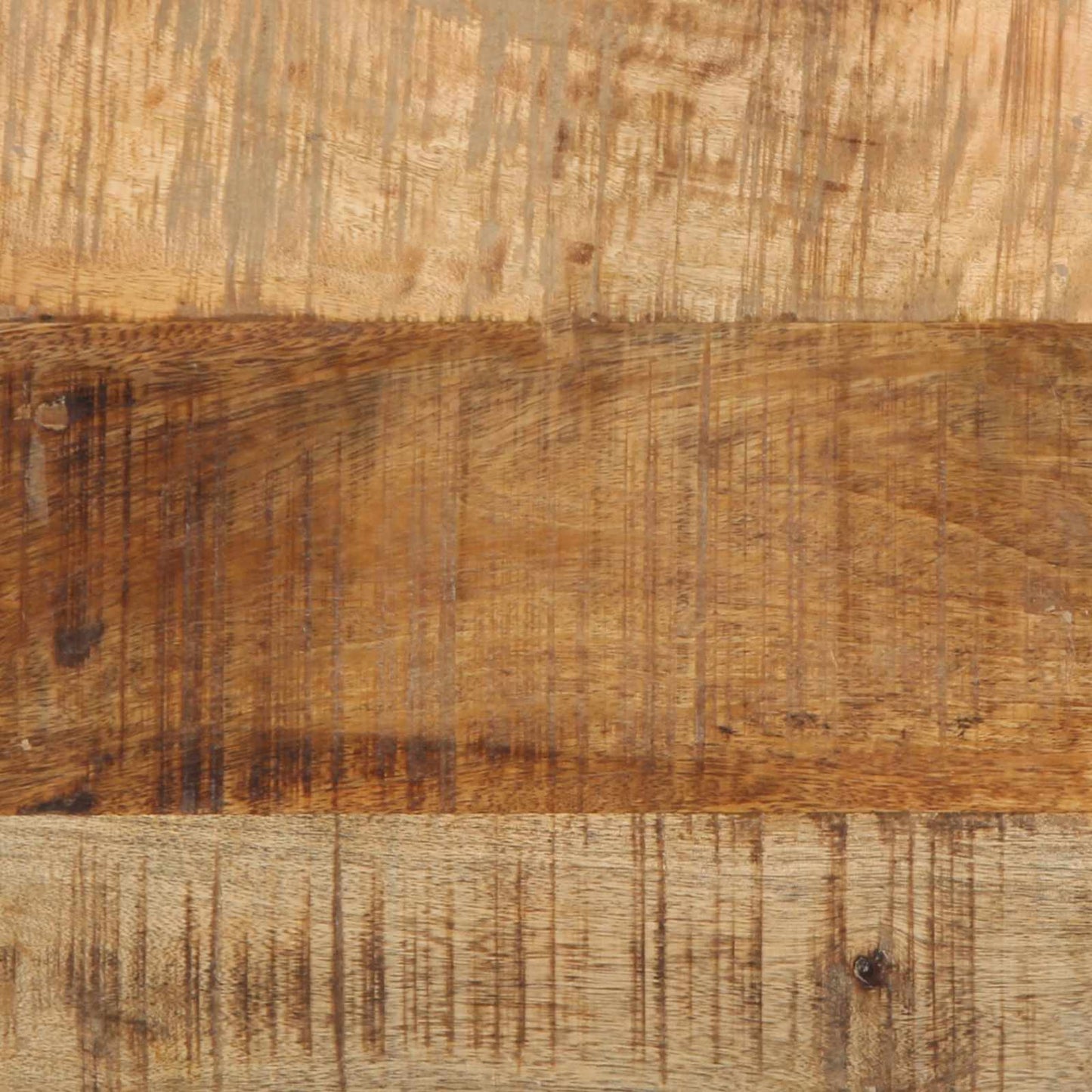 Tavolino Marrone e Nero 40 x 40 x 50 cm Legno di mango massello