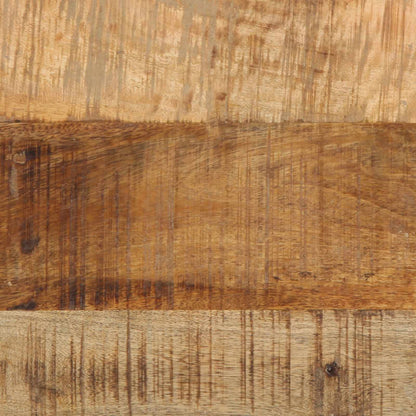 Tavolino Marrone e Nero 40 x 40 x 50 cm Legno di mango massello