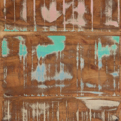 Tavolino con cassetto 40 x 40 x 50 cm Legno Recuperato Massello