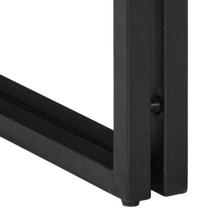 Tavolino Marrone e Nero 30 x 30 x 40 cm Legno di mango massello