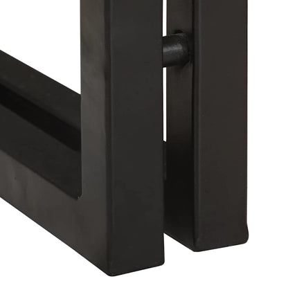 Tavolino con cassetto 30 x 30 x 40 cm Legno Recuperato Massello