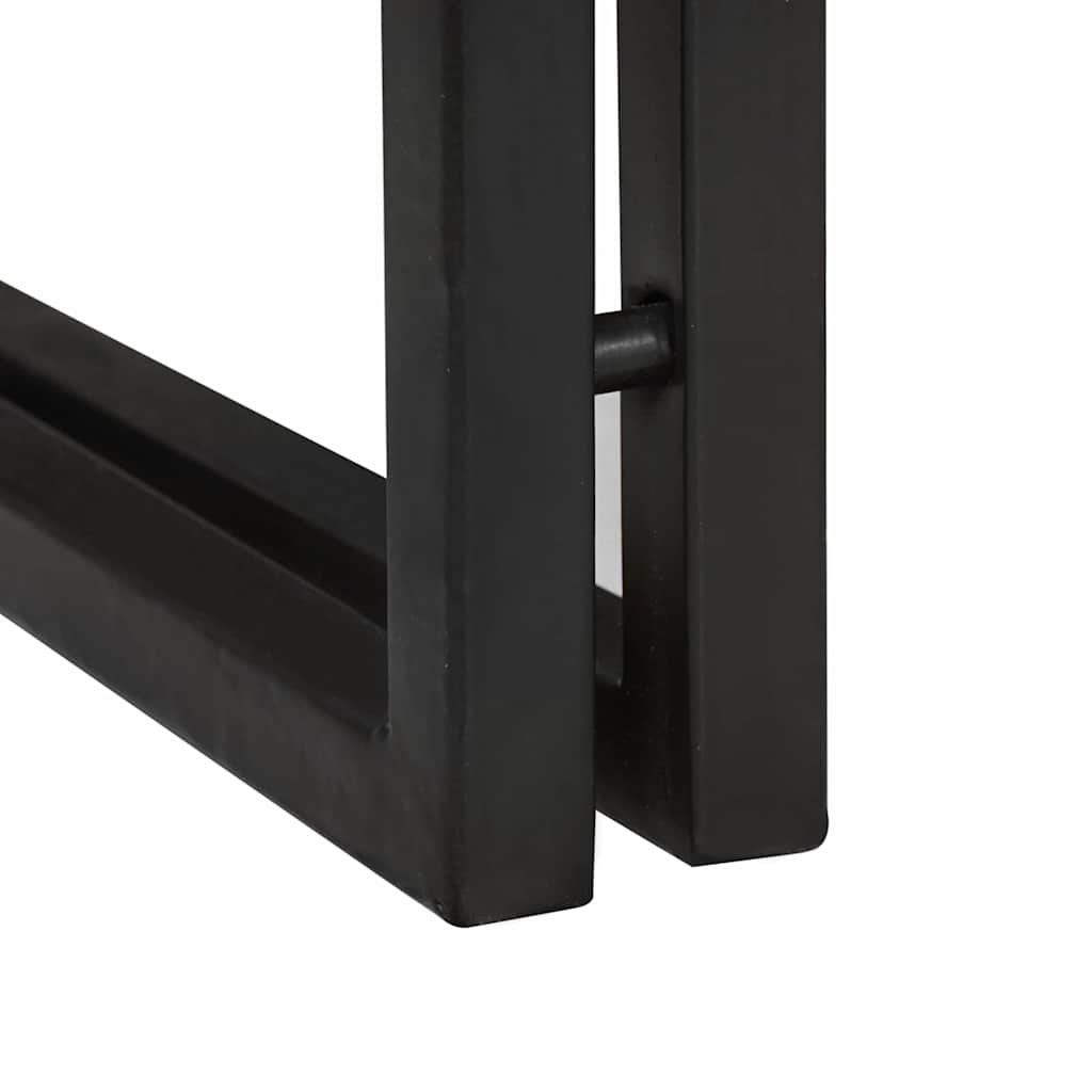 Tavolino con cassetto 30 x 30 x 40 cm Legno di Acacia Massello