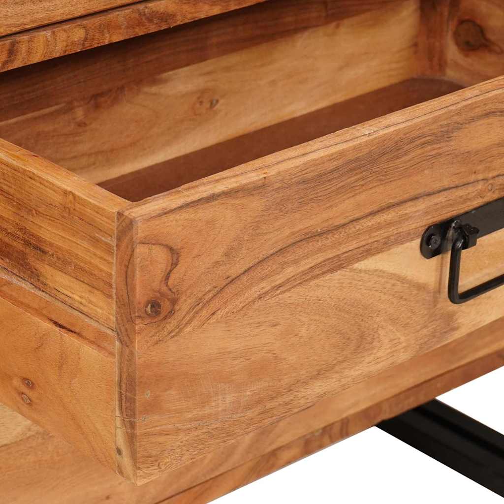 Credenza Marrone 66 x 33 x 70 cm legno massello di acacia - homemem39