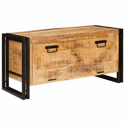 Mobile per scarpe con porta Marrone legno massello di mango - homemem39