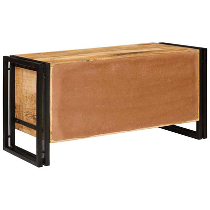 Mobile per scarpe con porta Marrone legno massello di mango - homemem39