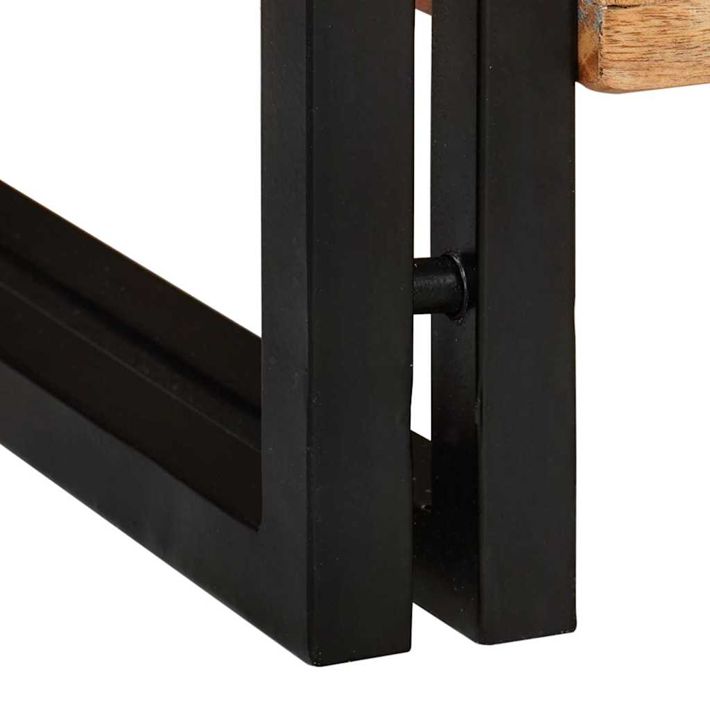 Mobile per scarpe con porta Marrone legno massello di riciclo - homemem39