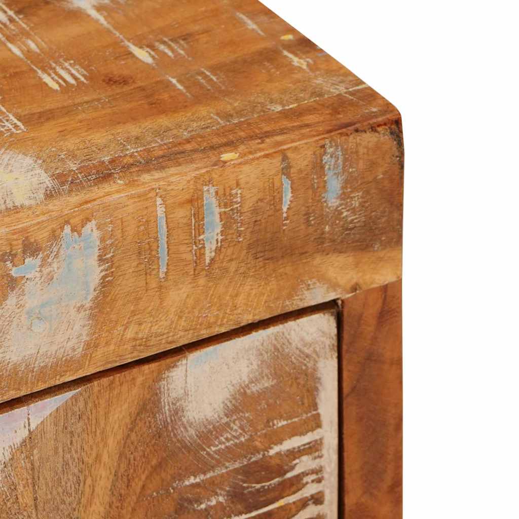 Comodino Marrone 35 x 33 x 48 cm Legno Solido Recuperato - homemem39