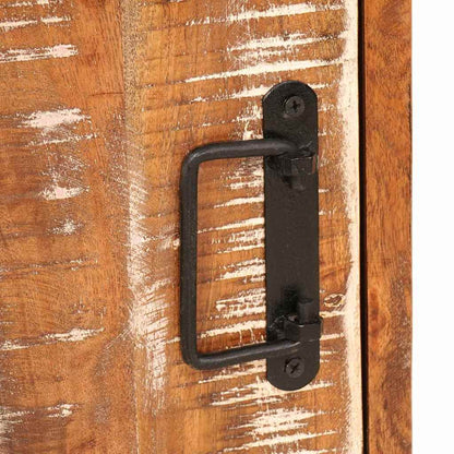 Comodino Marrone 35 x 33 x 48 cm Legno Solido Recuperato - homemem39