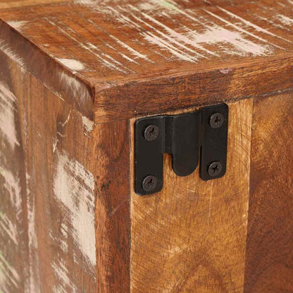 Comodino Marrone 35 x 33 x 48 cm Legno Solido Recuperato - homemem39