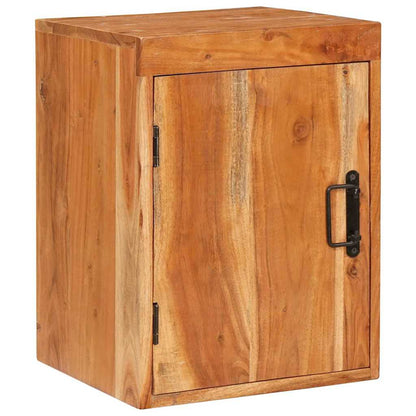 Comodino 2 pcs Marrone 35 x 33 x 48 cm Legno Massello di Acacia - homemem39