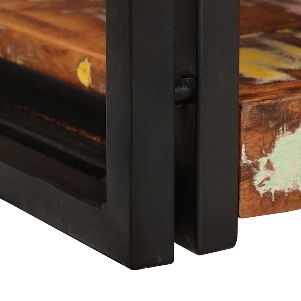 Comodino Marrone e Nero Legno massello di recupero | homemem39