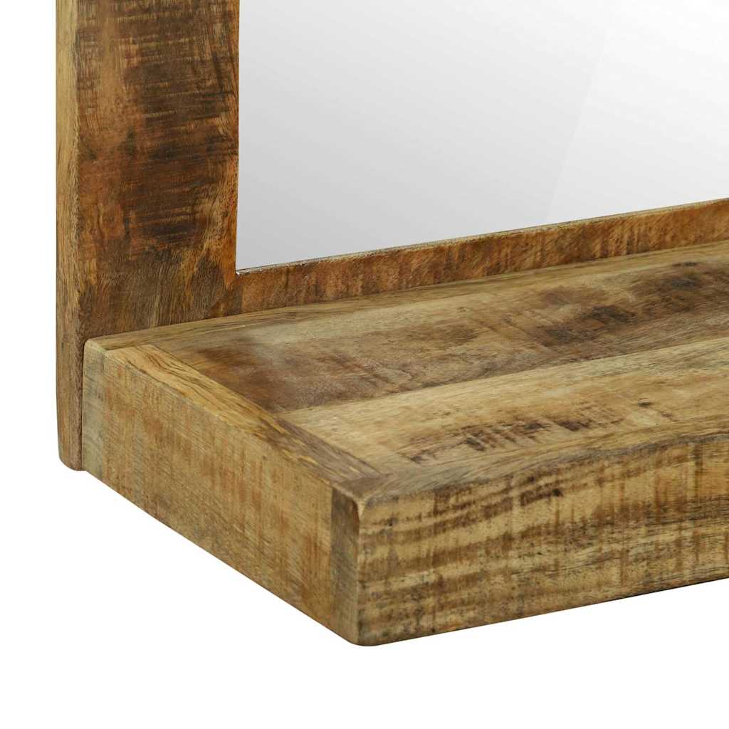 Specchio da bagno Rettangolare Marrone Legno di mango massello | homemem39