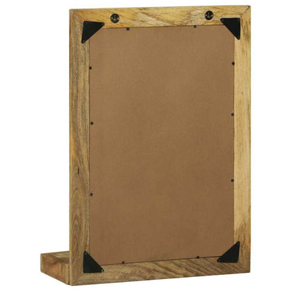 Specchio da bagno Rettangolare Marrone Legno di mango massello | homemem39