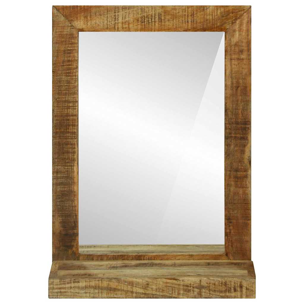 Specchio da bagno Rettangolare Marrone Legno di mango massello | homemem39