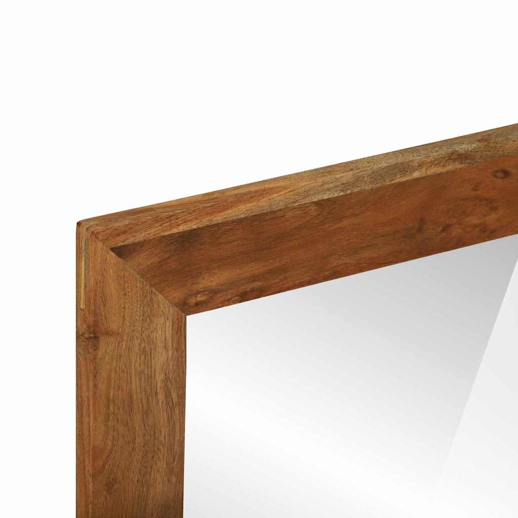 Specchio da bagno Rettangolare Marrone Legno di Acacia Massello | homemem39