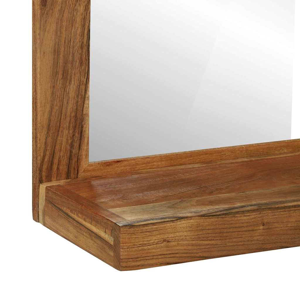Specchio da bagno Rettangolare Marrone Legno di Acacia Massello | homemem39