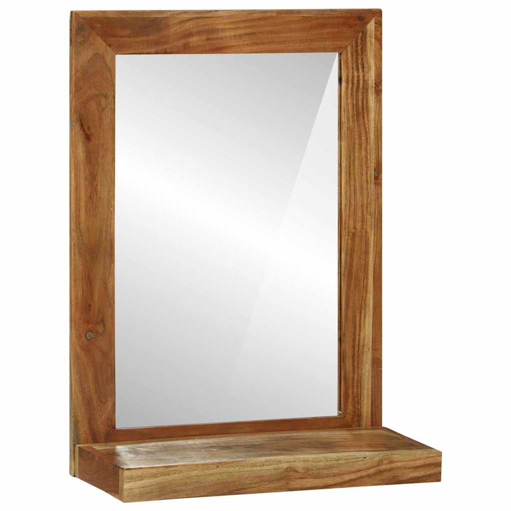 Specchio da bagno Rettangolare Marrone Legno di Acacia Massello | homemem39