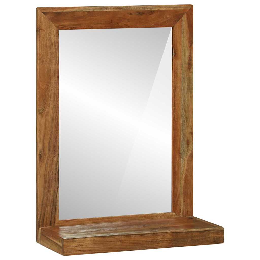 Specchio da bagno Rettangolare Marrone Legno di Acacia Massello | homemem39