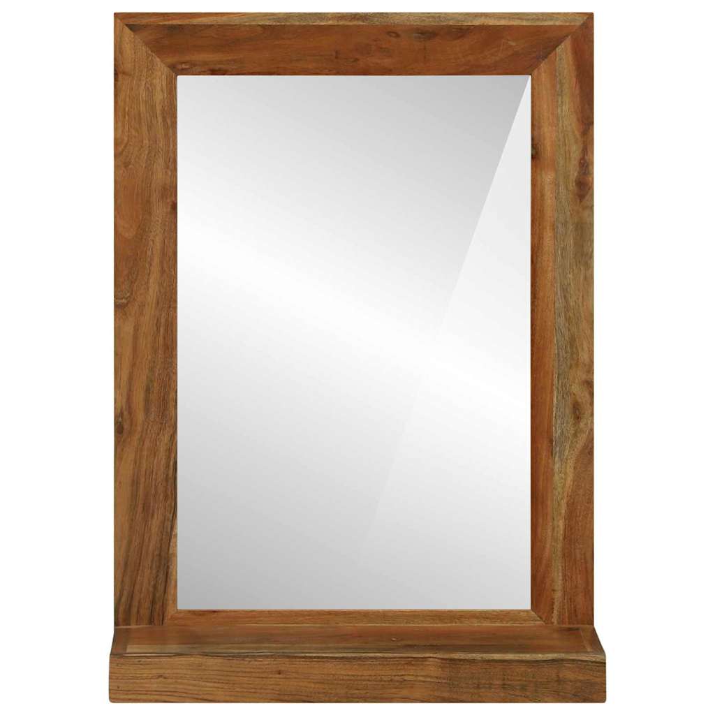 Specchio da bagno Rettangolare Marrone Legno di Acacia Massello | homemem39