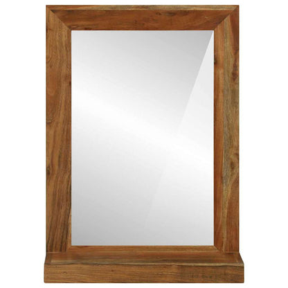 Specchio da bagno Rettangolare Marrone Legno di Acacia Massello | homemem39