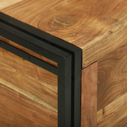 Scatola di Stoccaggio 50 x 50 x 50 cm Legno massello di acacia - homemem39