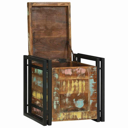 Scatola di Stoccaggio 40 x 40 x 40 cm Legno massello di acacia