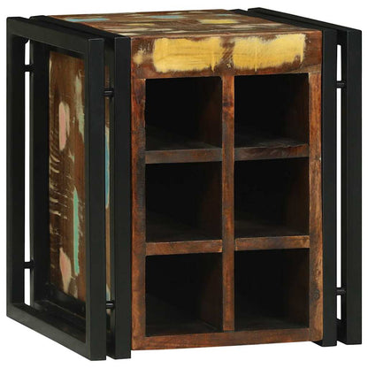 Portabottiglie 35 x 35 x 39 cm Legno Recuperato Massello