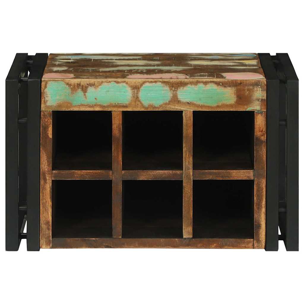 Portabottiglie 46 x 35 x 27.5 cm Legno massello di recupero - homemem39