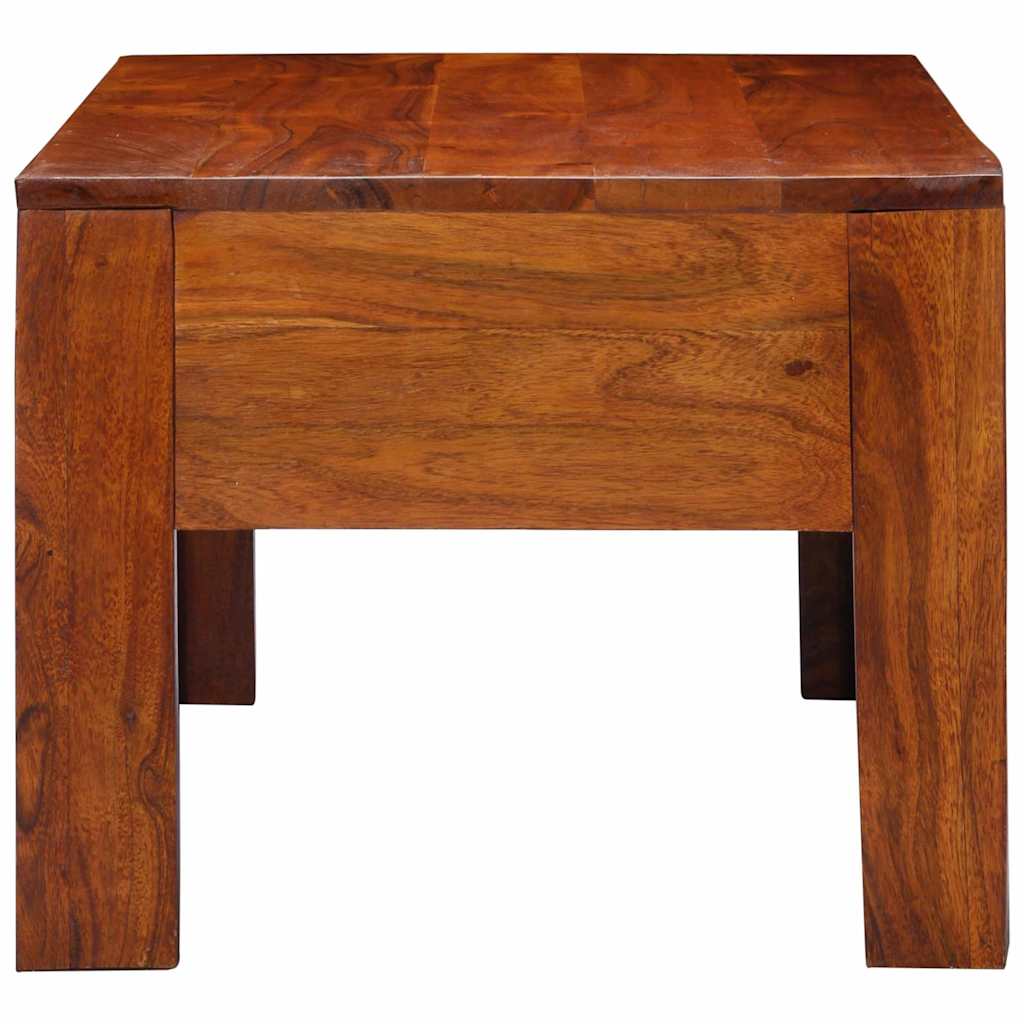 Tavolino da Salotto 90x50x40 cm in Legno Massello di Acacia