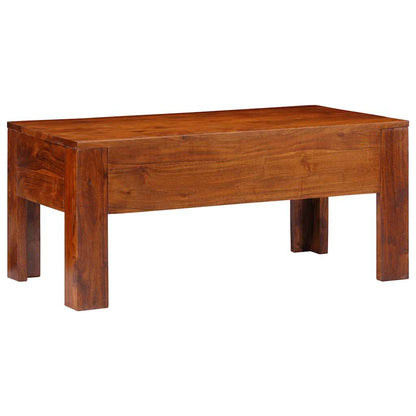 Tavolino da Salotto 90x50x40 cm in Legno Massello di Acacia