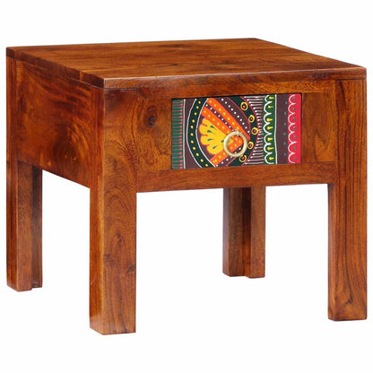 Comodini 2 pz in Legno Massello di Acacia