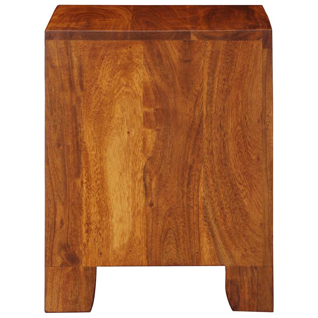 Comodino 40x35x45 cm in Legno Massello di Acacia - homemem39